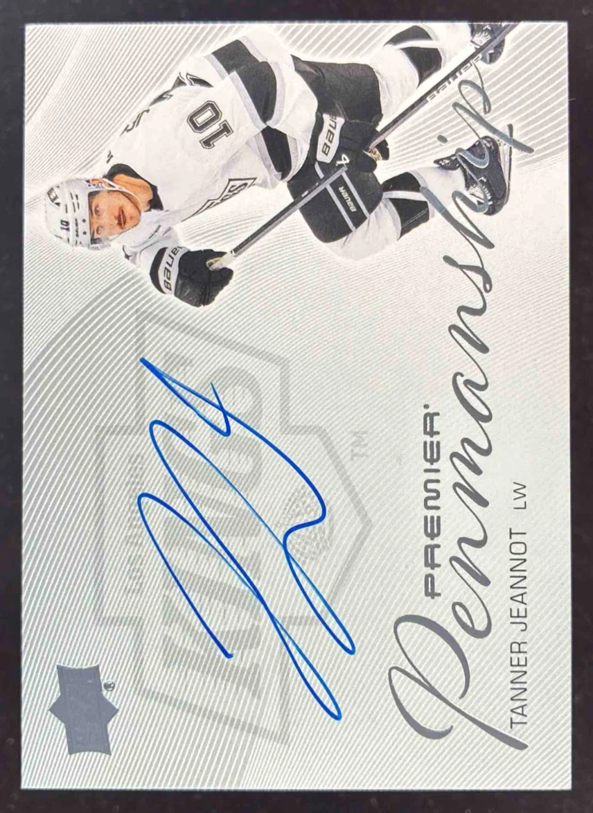 2024-25 Upper Deck Premier Premier Penmanship #PEN-TJ Tanner Jeannot Auto