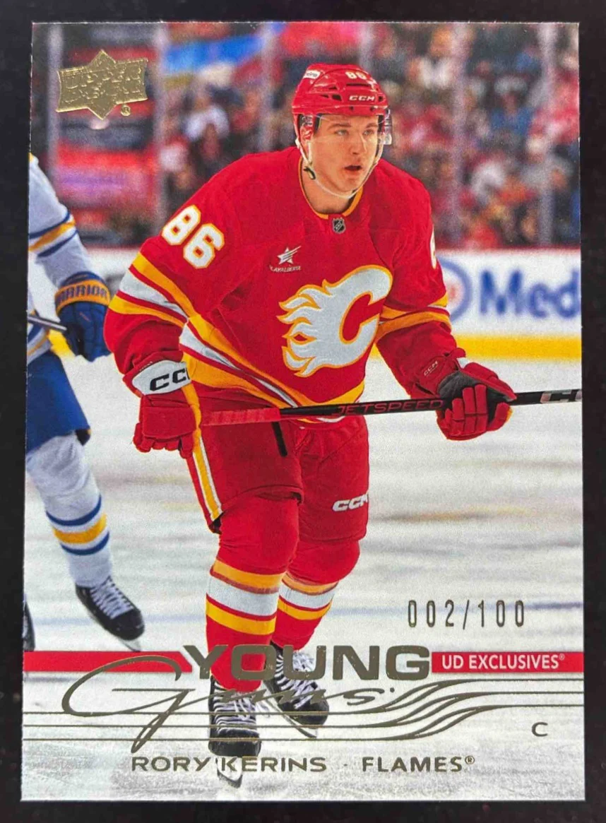 2025 Upper Deck Series 1 Exclusives #235 Rory Kerins Young Guns RC /100
