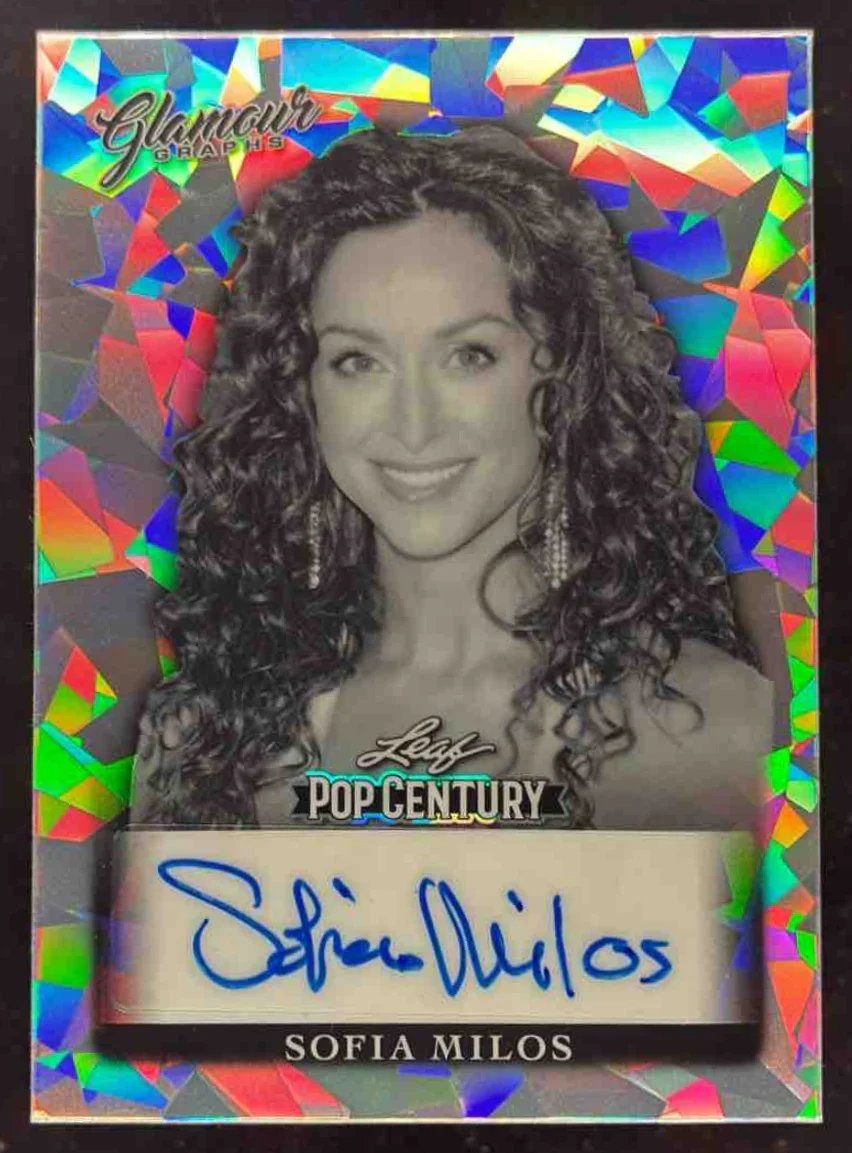 2022 Leaf Metal Pop Century Glamour Graphs Crystal Silver Sofia Milos Auto /40