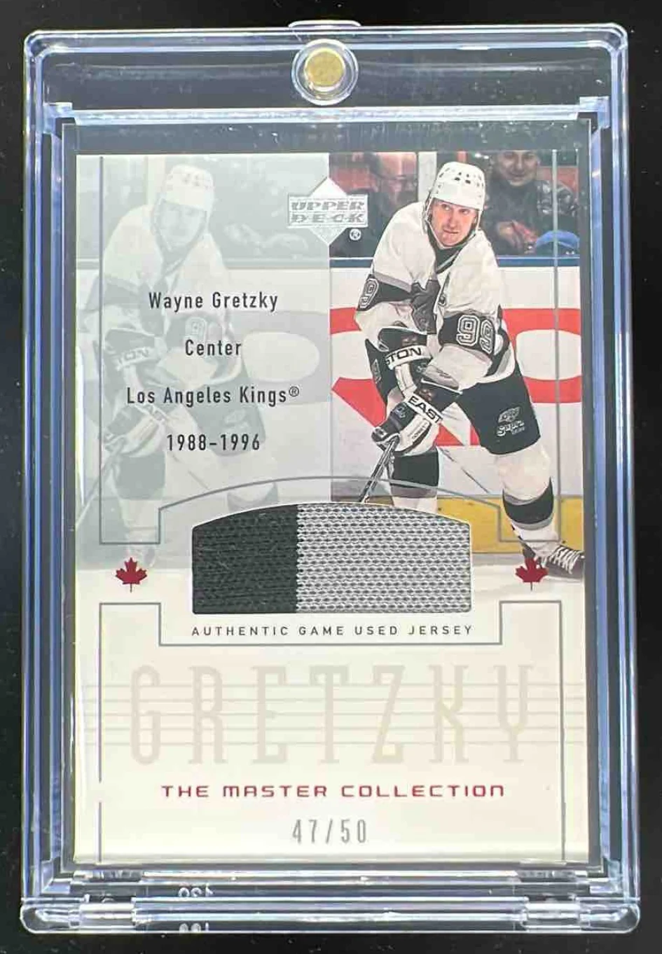 2000 Upper Deck The Master Collection Game Used Jersey #C-LA3 Wayne Gretzky /50
